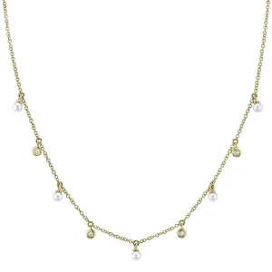 0.04ctw Diamond & Cultured Pearl Necklace