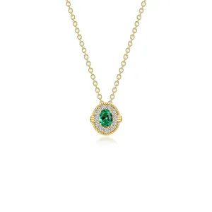 0.51 CTW Halo Necklace