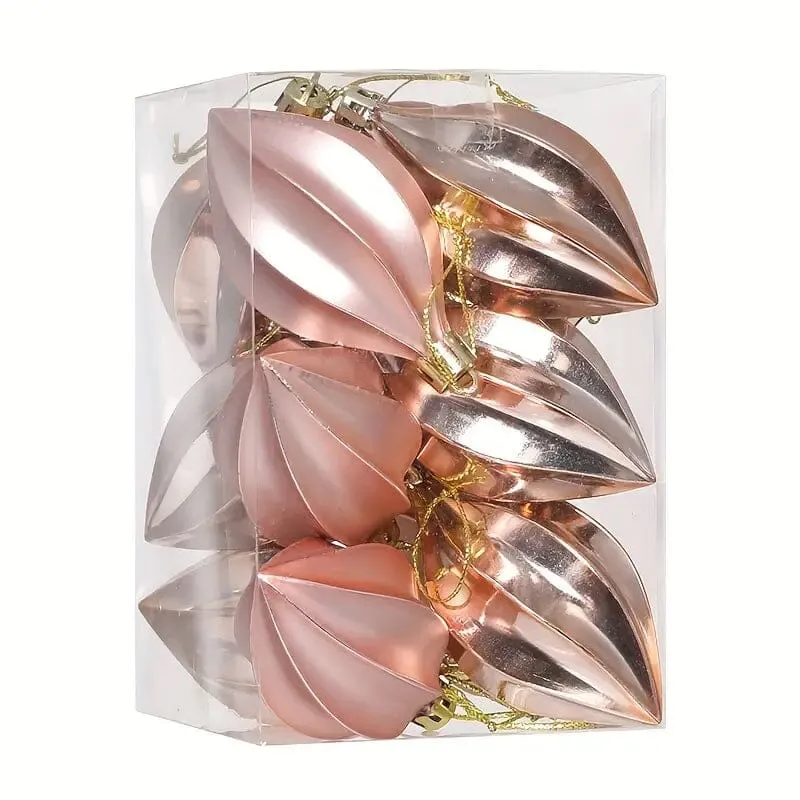 12-Pieces: Christmas Tree Pendant Decorations