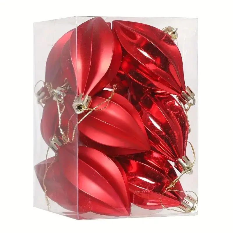 12-Pieces: Christmas Tree Pendant Decorations