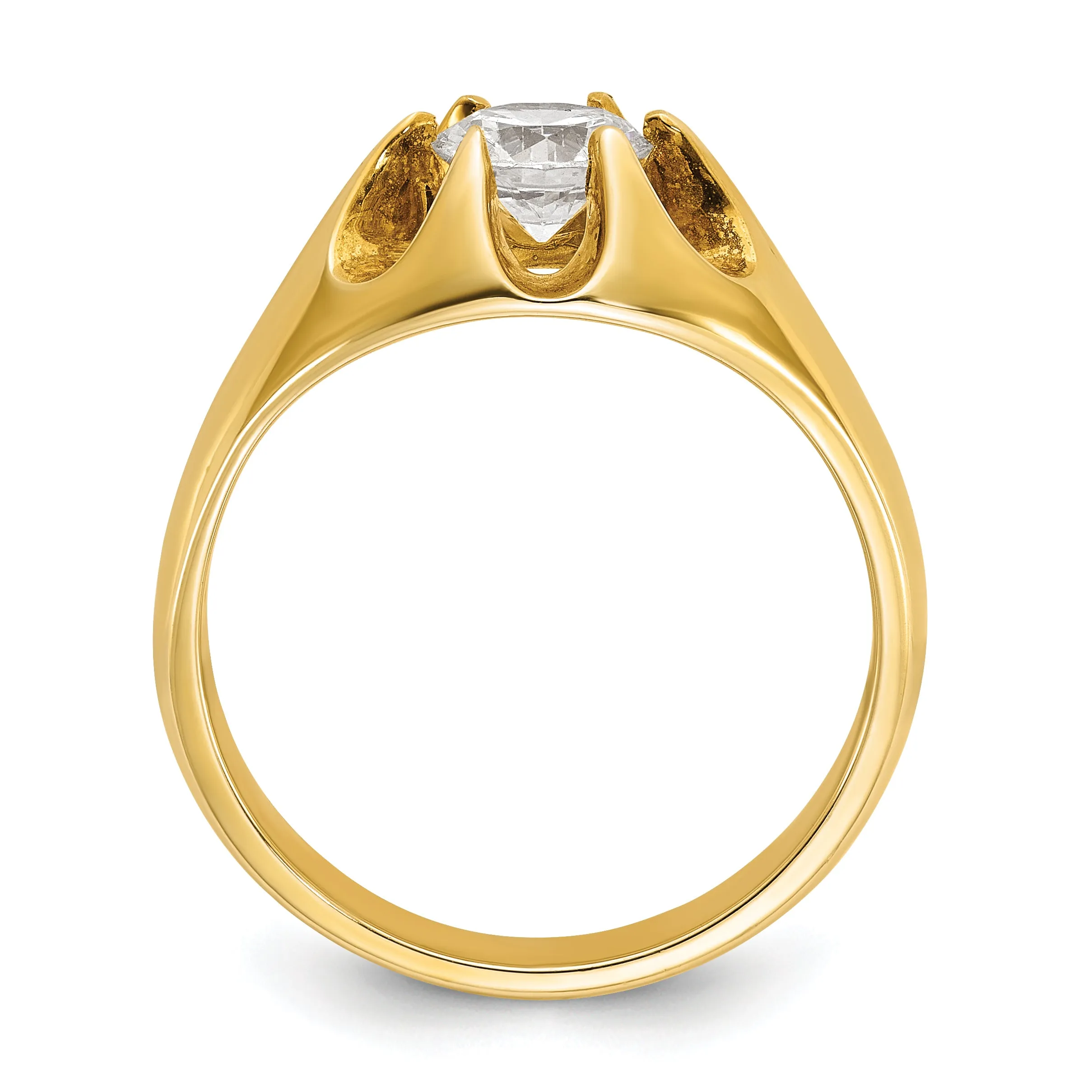 14k Men's Complete Lab Grown VS/SI FGH Diamond Ring