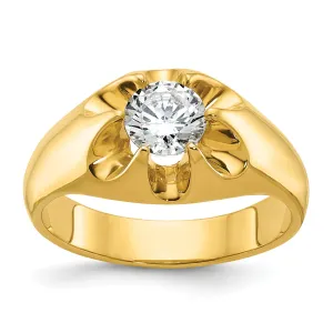 14k Men's Complete Lab Grown VS/SI FGH Diamond Ring