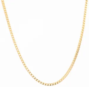 14K Men's Yellow Gold  Solid Franco Chain 24"