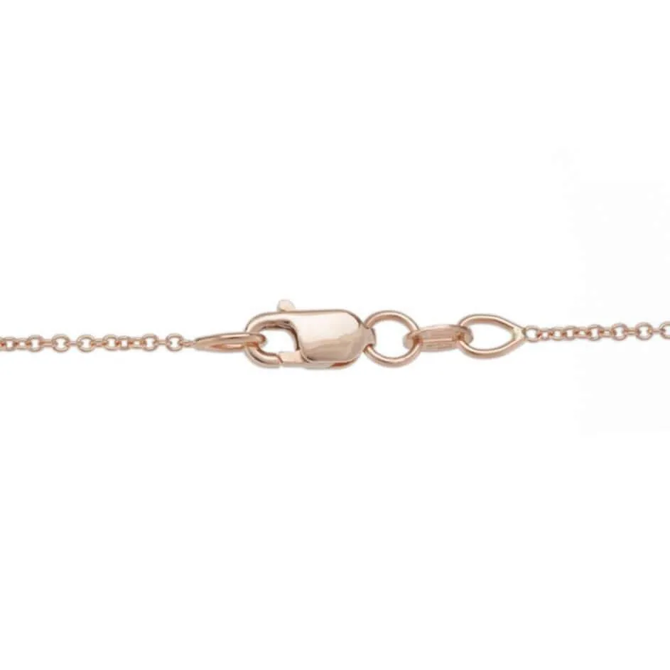 18k rose gold fine cable chain