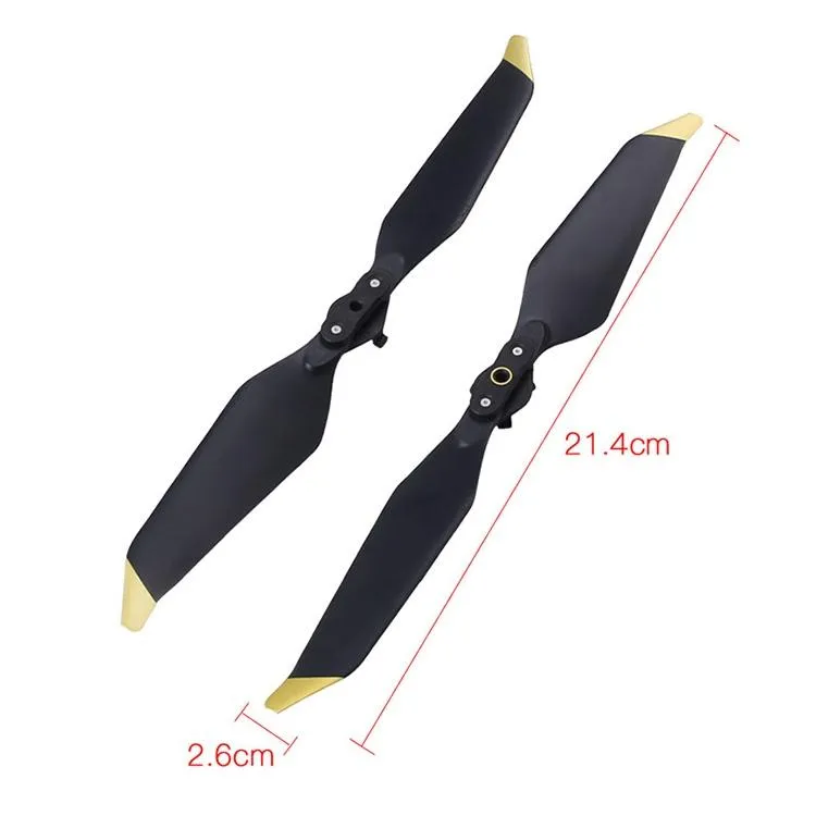 2 Pairs of Quick Release Propellers for Dji Mavic Pro Platinum / Pro - Noise Reduction
