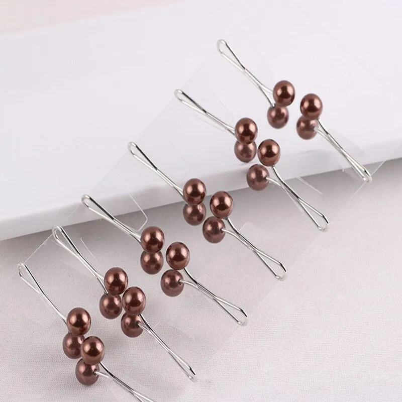 2020 factory wholesale  New Pearl Brooches clips For chirldren &Women's Scarves Exquisite  Fashion  colorfull clips