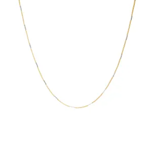 22K Multi-Tone Gold Minimalist Chain