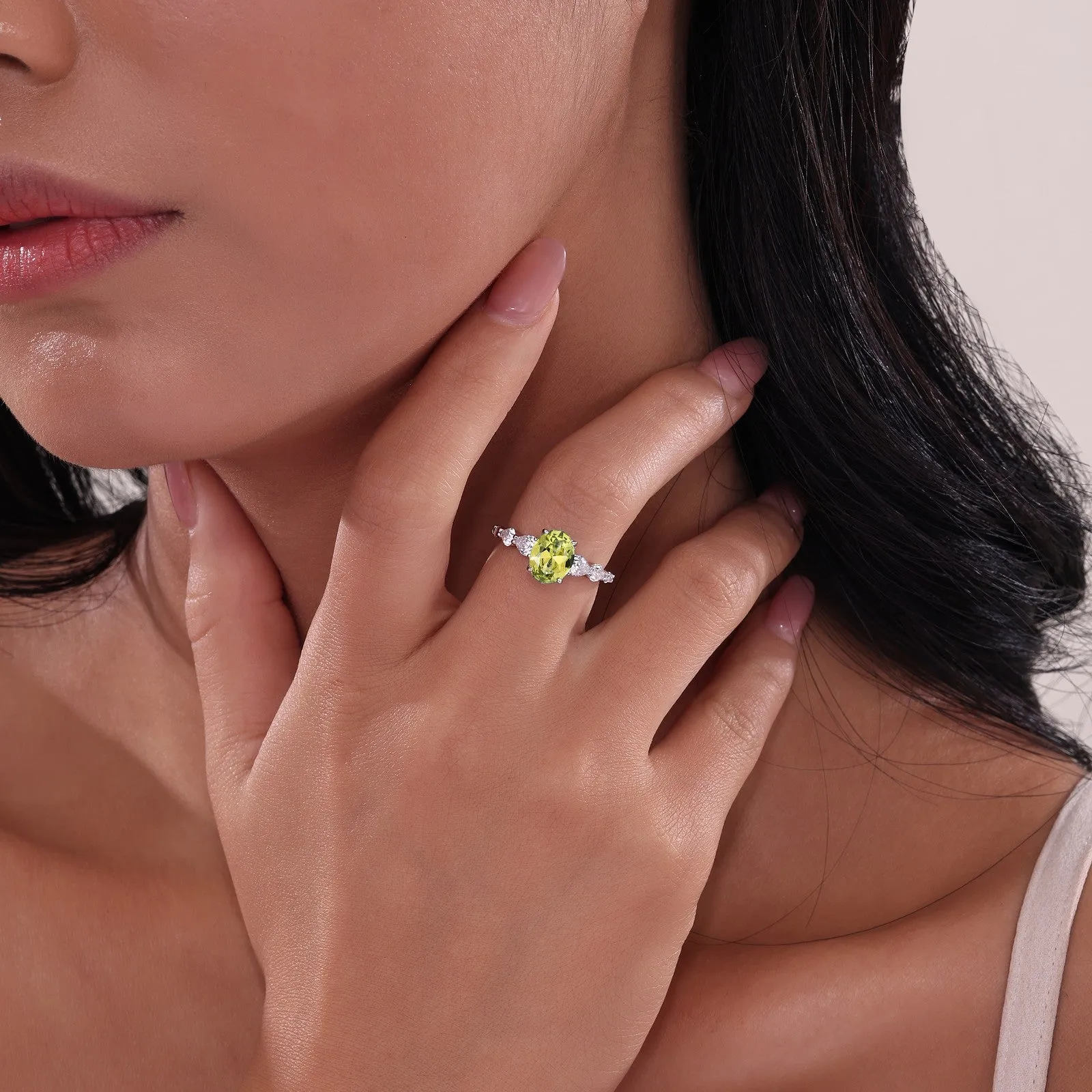 3.66 CTW Oval Solitaire Ring