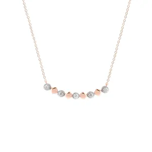 9K Rose Gold Tdw. 0.15ct Diamond Pendant - 20717537