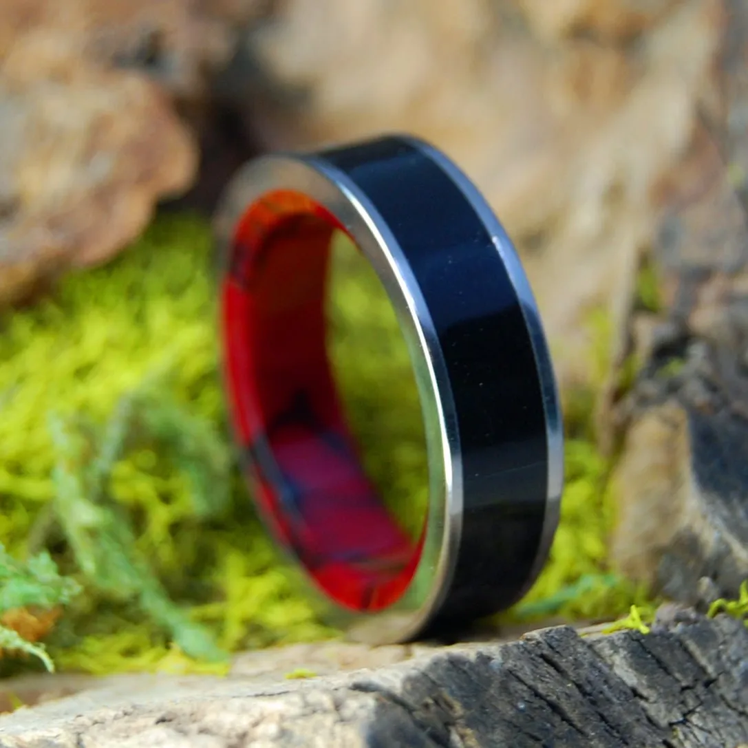 A Good Knight | Men's Onyx, Jasper & Titanium Wedding Ring