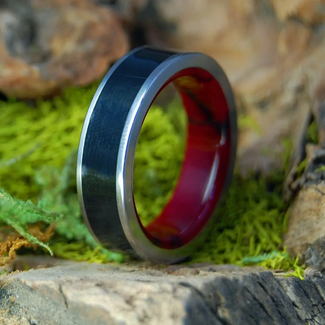 A Good Knight | Men's Onyx, Jasper & Titanium Wedding Ring