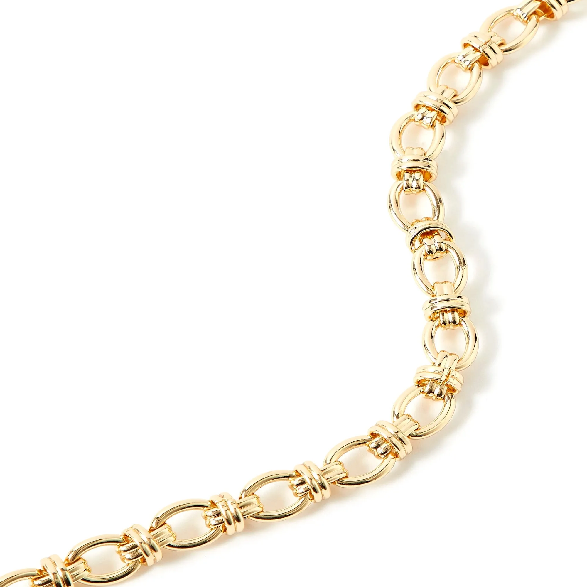Accessorize London Women'S Gold Links & Chunky Clasp Chain Necklace