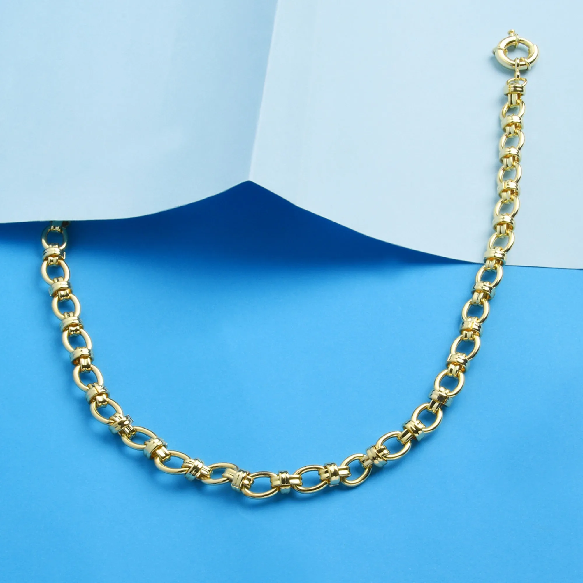 Accessorize London Women'S Gold Links & Chunky Clasp Chain Necklace