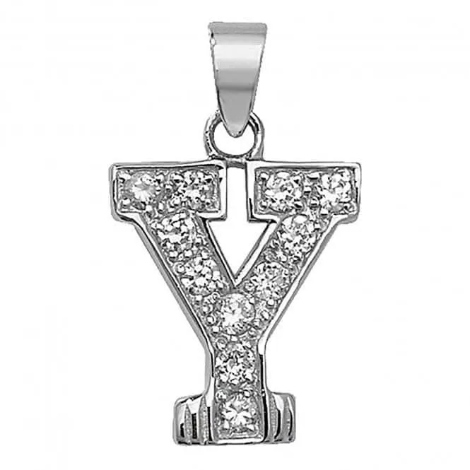 Acotis Silver Pendant Zirconia Initial G6125/Y