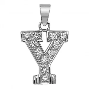 Acotis Silver Pendant Zirconia Initial G6125/Y