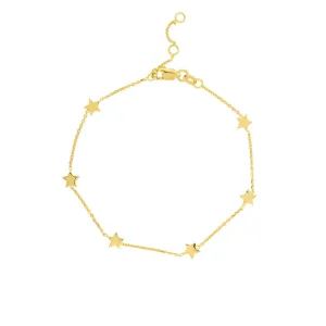 Adjustable 6 Star Stations Bracelet
