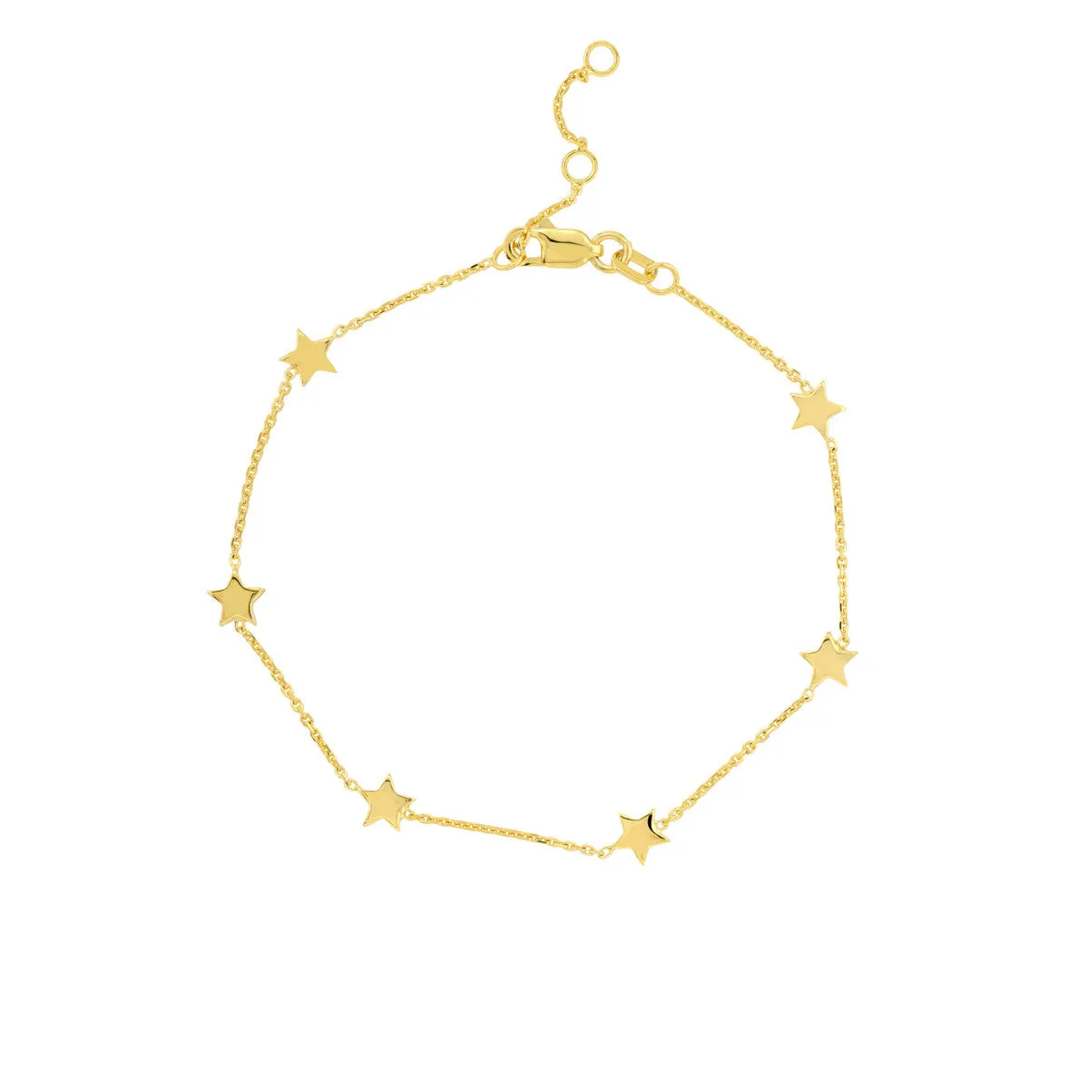 Adjustable 6 Star Stations Bracelet