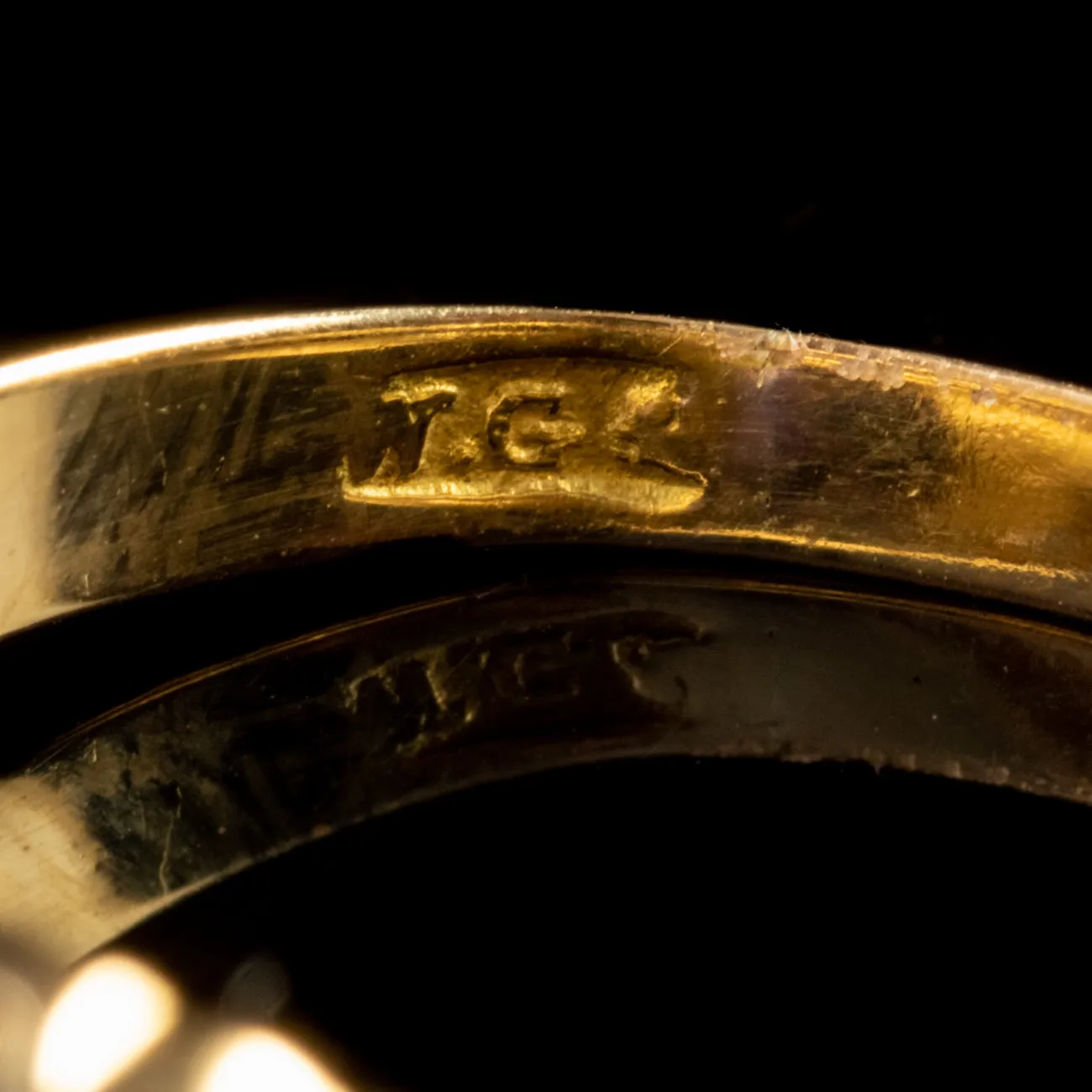Antique Edwardian Suffragette Ring 15Ct Gold Dated 1912