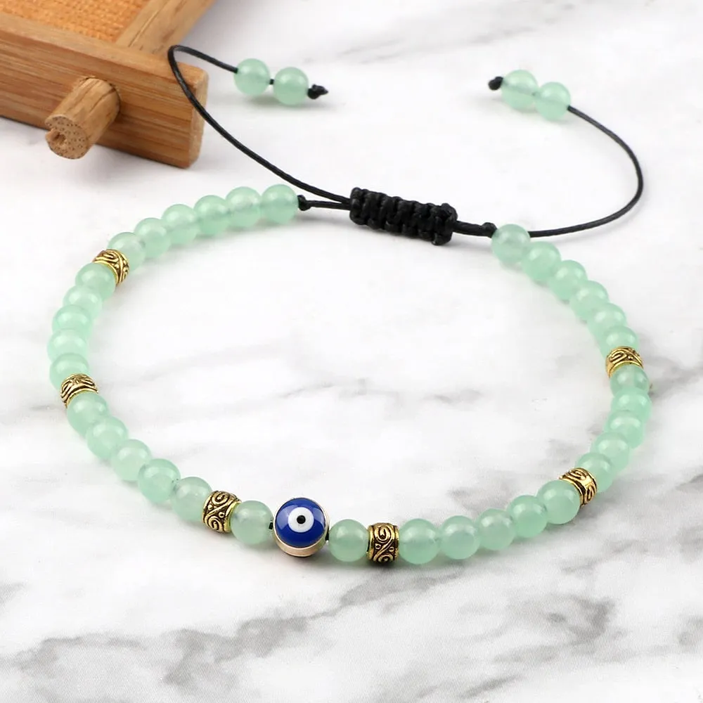 Beaded Bracelets Lucky Turkish Evil Eye Braided Bracelet Handmade Adjustable Knots
