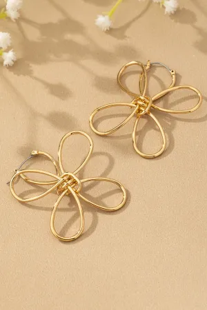 Blossom Hoop Drop Earrings