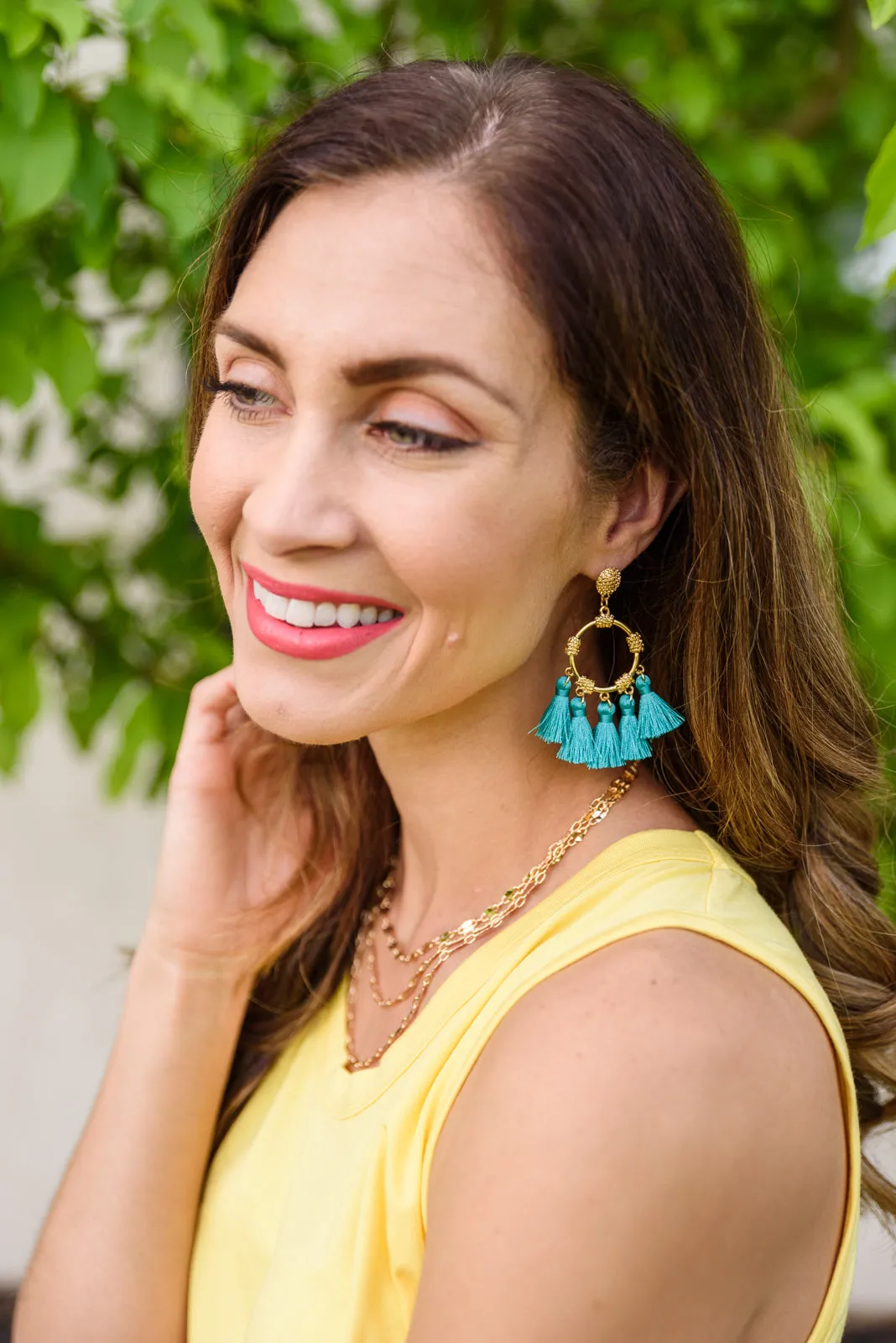 Borrowed Moment Earrings In Teal - 6/7/2022