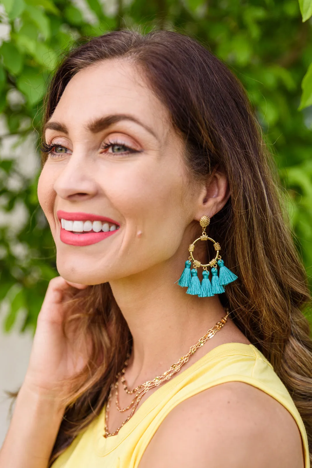 Borrowed Moment Earrings In Teal - 6/7/2022