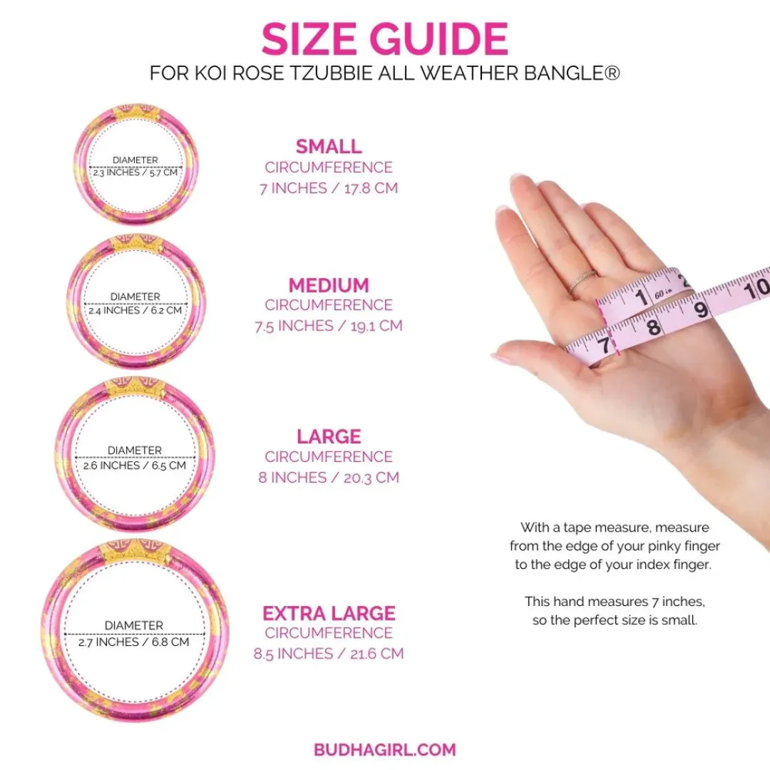 BuDhaGirl | Tzubbie All Weather Bangle in Rose