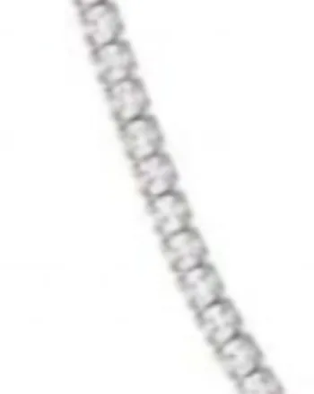 Classic Thin Tennis Necklace Silver 20" | Silver