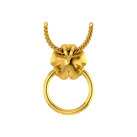 Classy Clover Gold Pendant