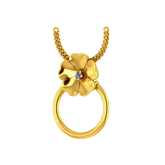 Classy Clover Gold Pendant