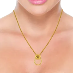 Classy Clover Gold Pendant