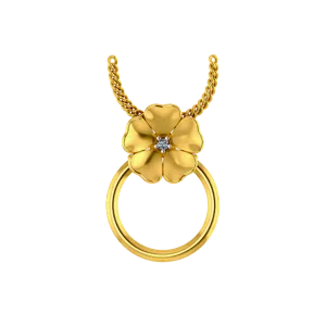 Classy Clover Gold Pendant