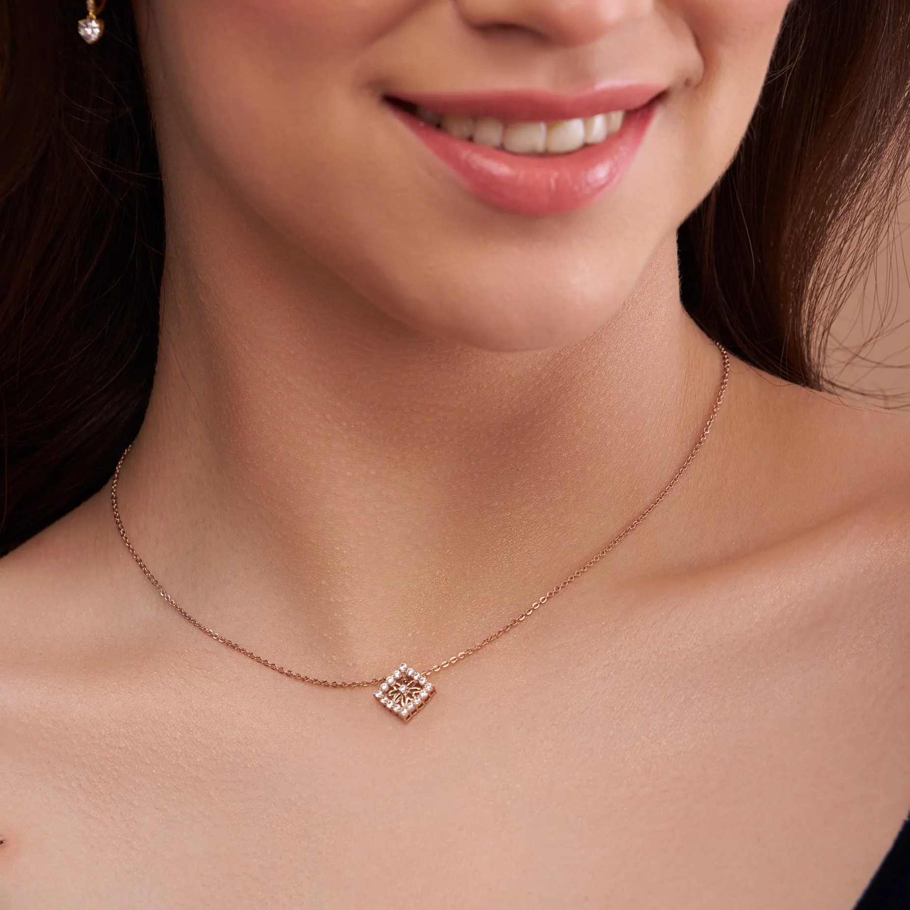 Classy Square Necklace