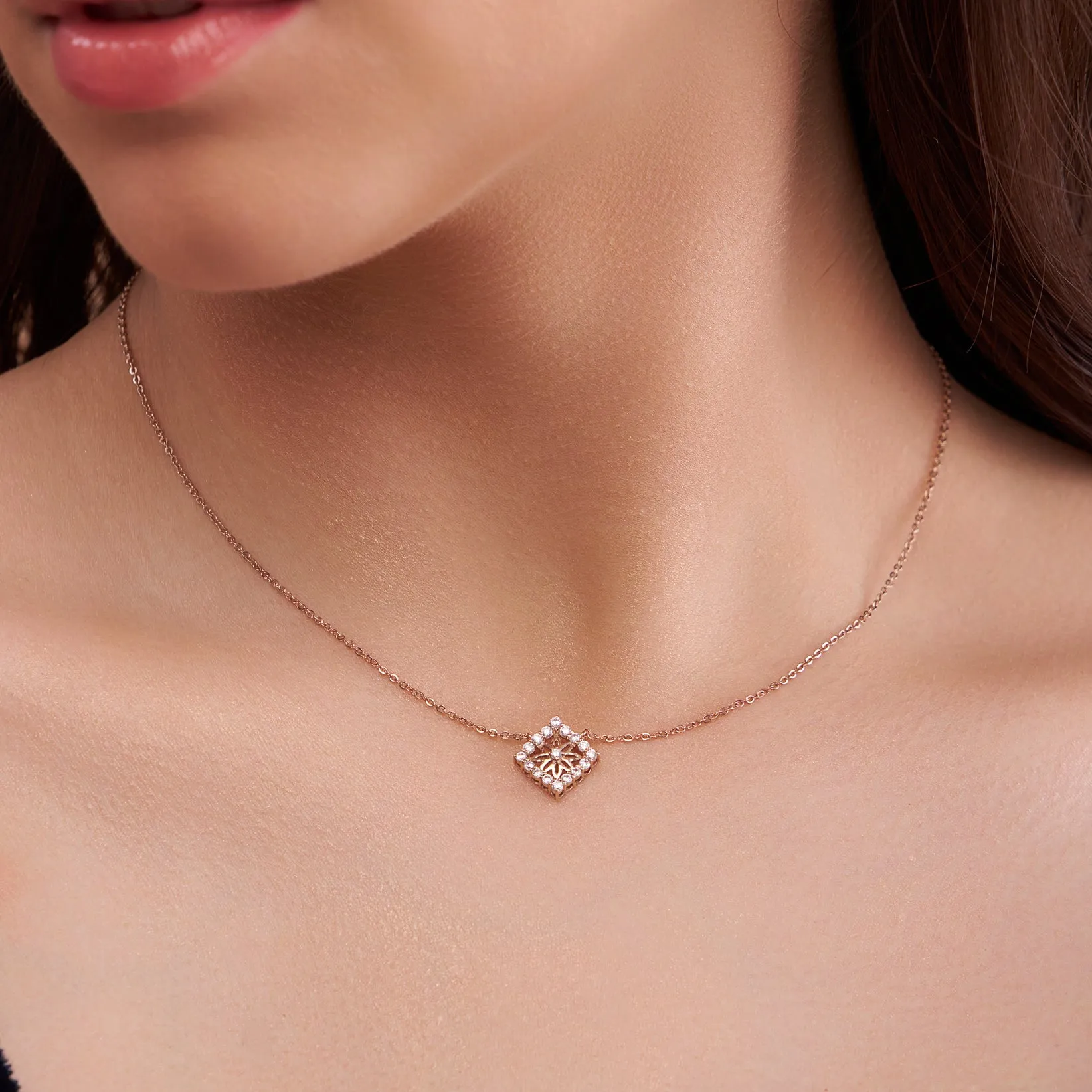 Classy Square Necklace