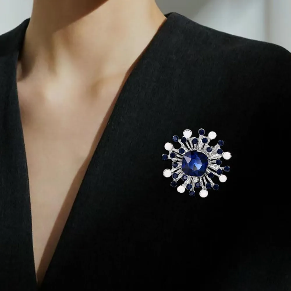 Crystal diamond brooch for women, rhinestone sweater buckle for outerwear, scarf buckle for women, lapel pin for Corsage badge needle, dress, fabric, hat, bag, and other accessories