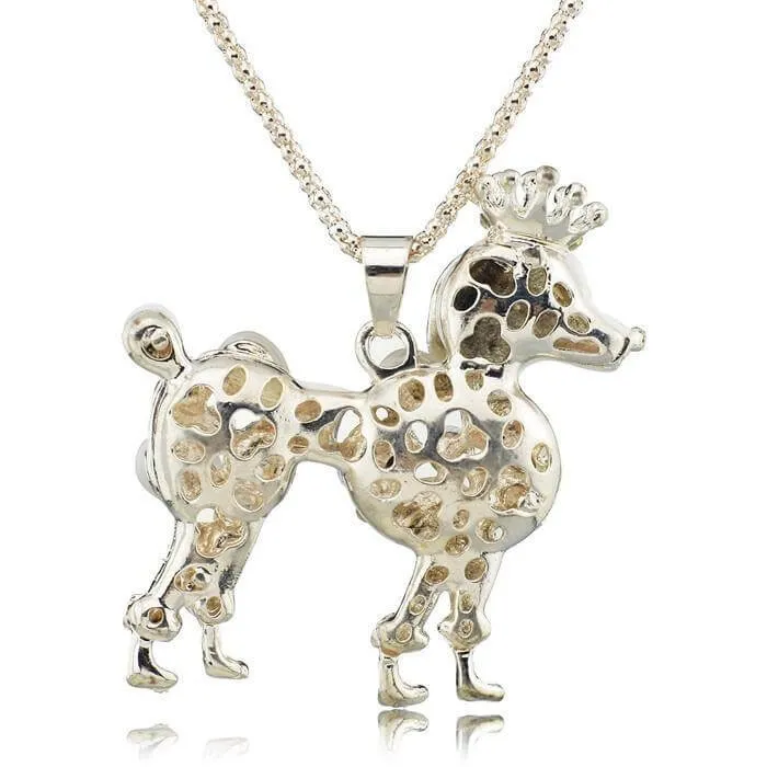 Crystal Poodle Pendant Chain