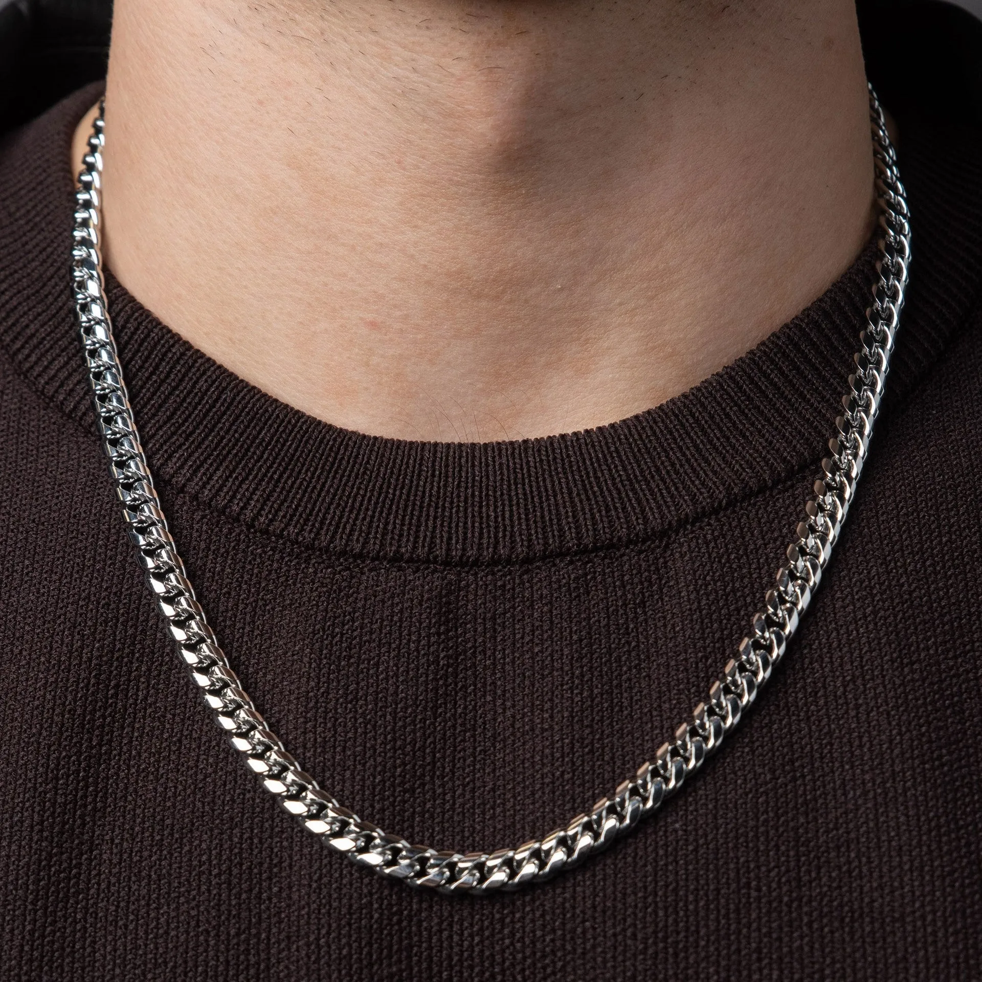 Cuban Link Chain 7mm - Silver RG154