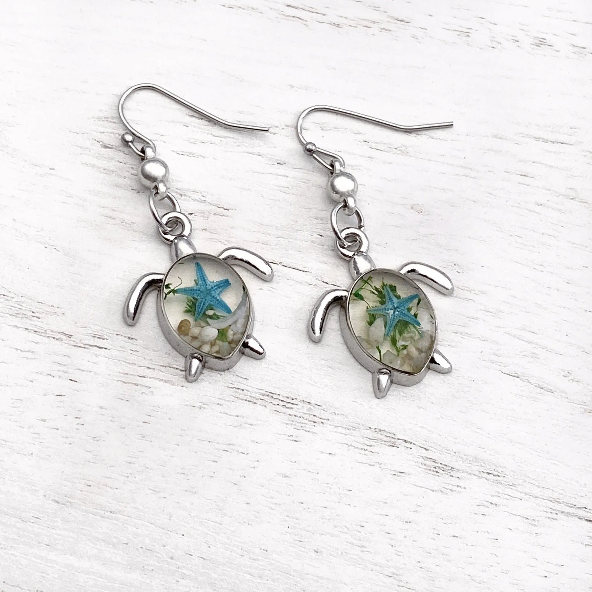 Deep in the Ocean Sea Turtle Earrings