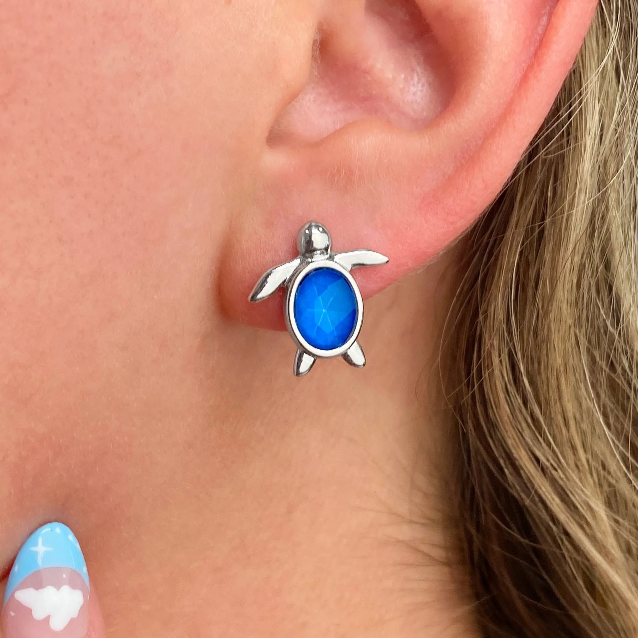 Delicate Sea Turtle Earrings