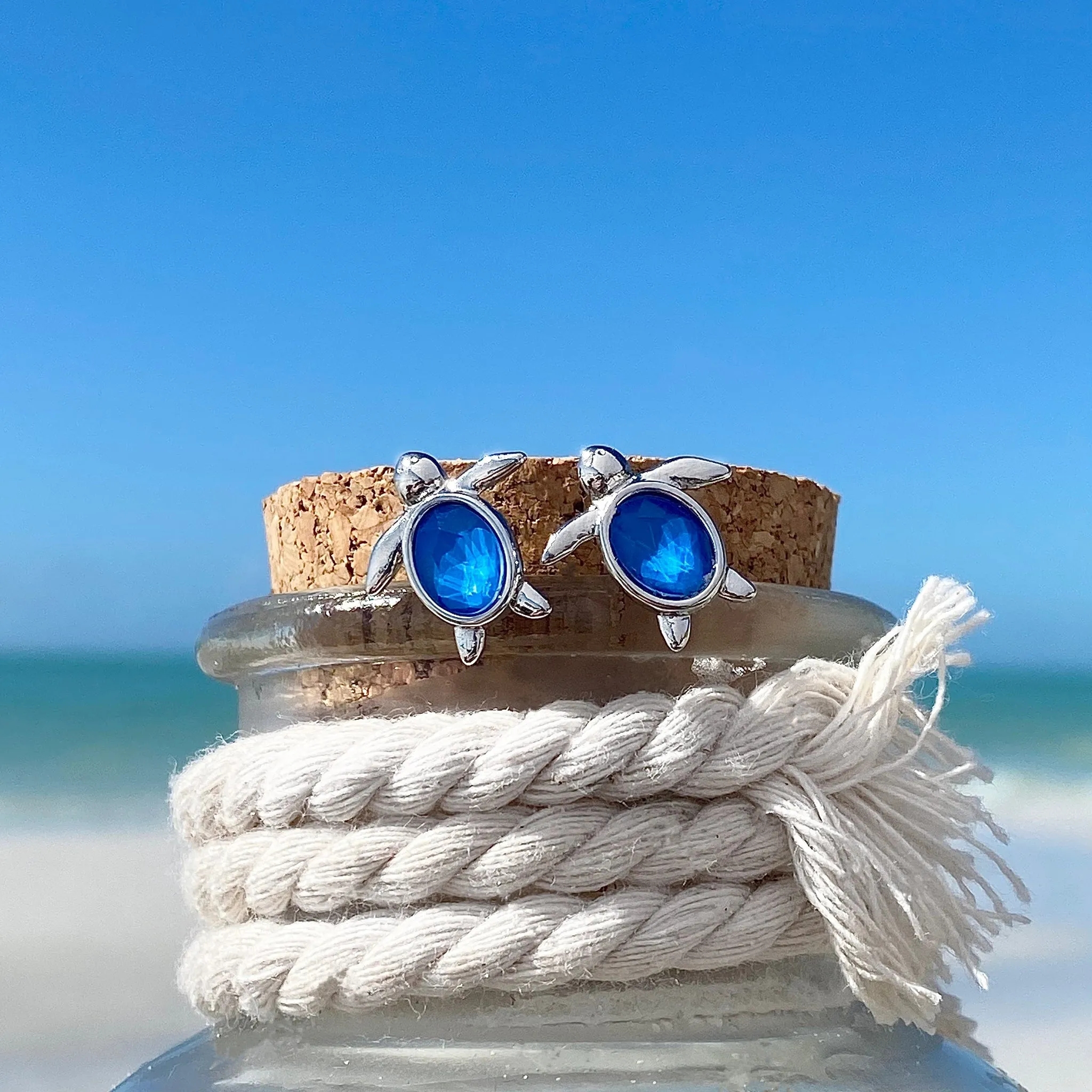 Delicate Sea Turtle Earrings
