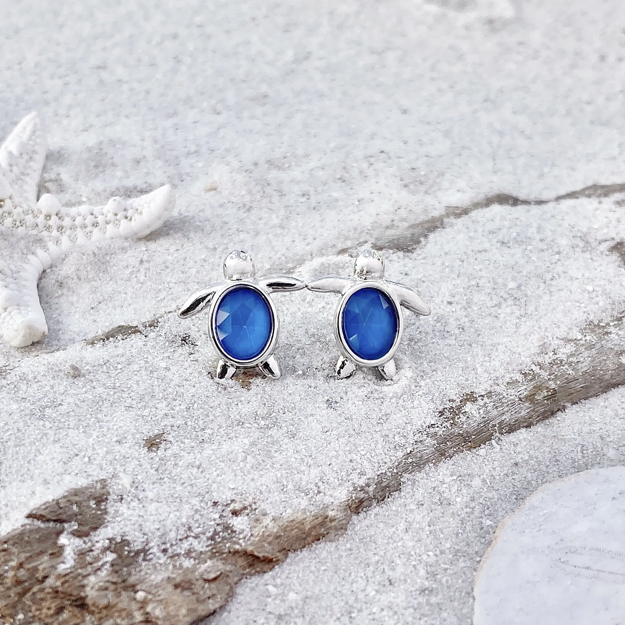 Delicate Sea Turtle Earrings