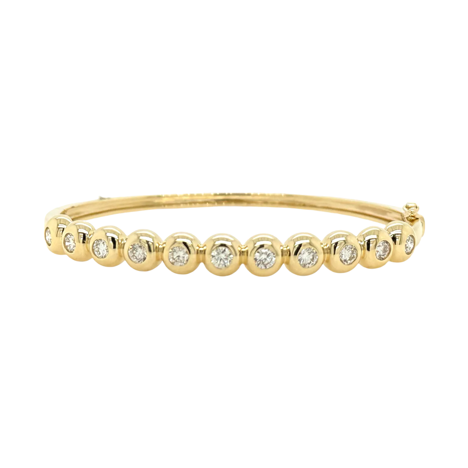 DIAMOND BEZEL BUBBLE BANGLE