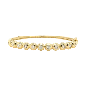 DIAMOND BEZEL BUBBLE BANGLE