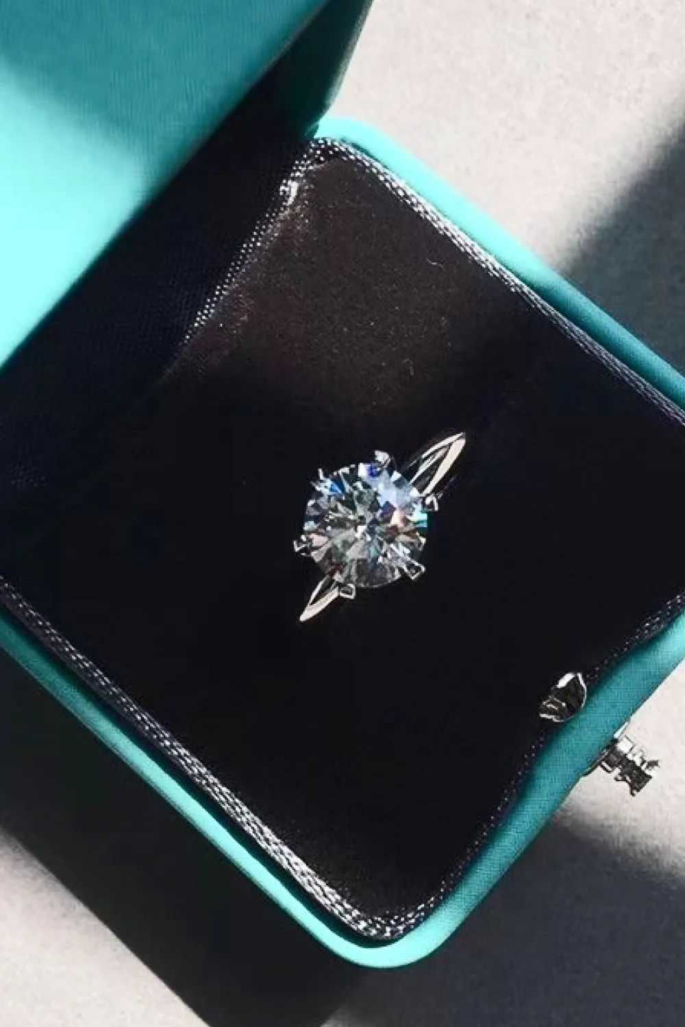 Elysian Glow 3 Carat Moissanite 6-Prong Ring
