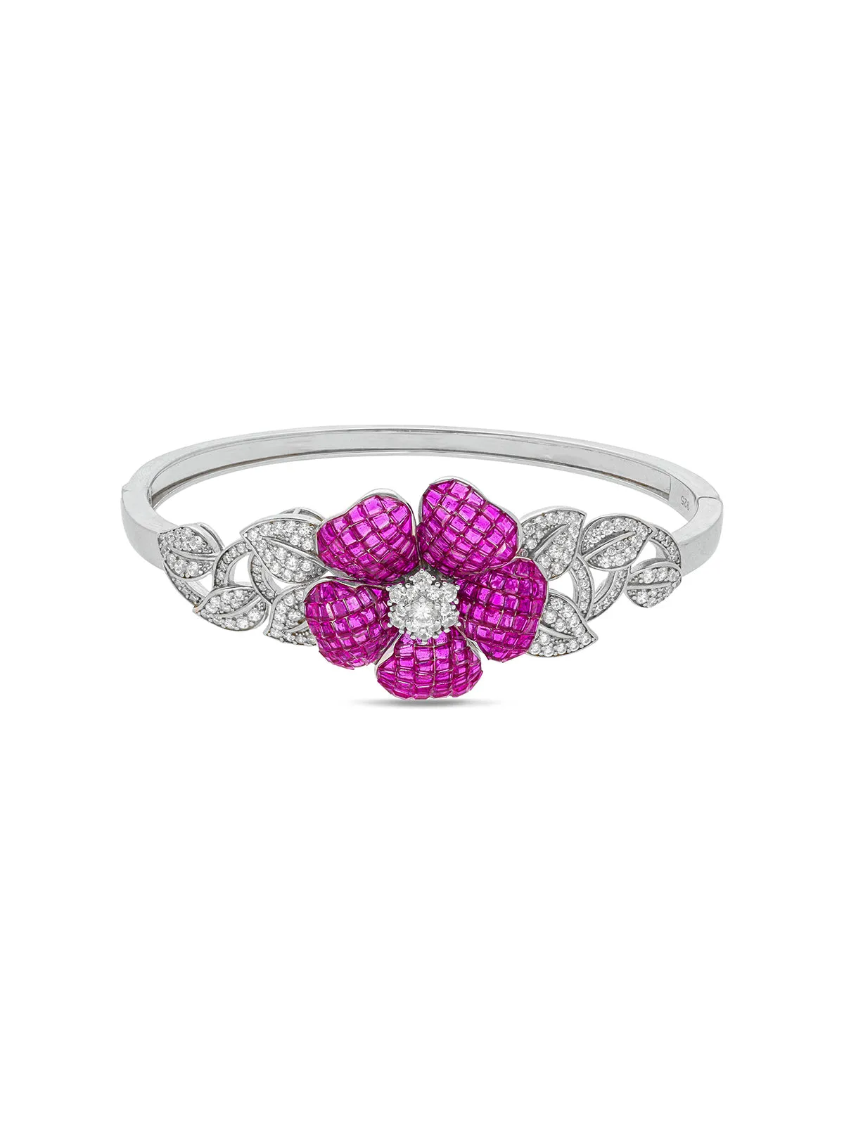 Enchanted Grove Blossom Cuff Bracelet