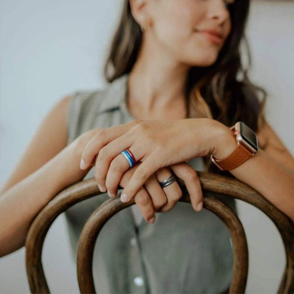 Enso Rings Thin Elements Series Silicone Ring - Copper