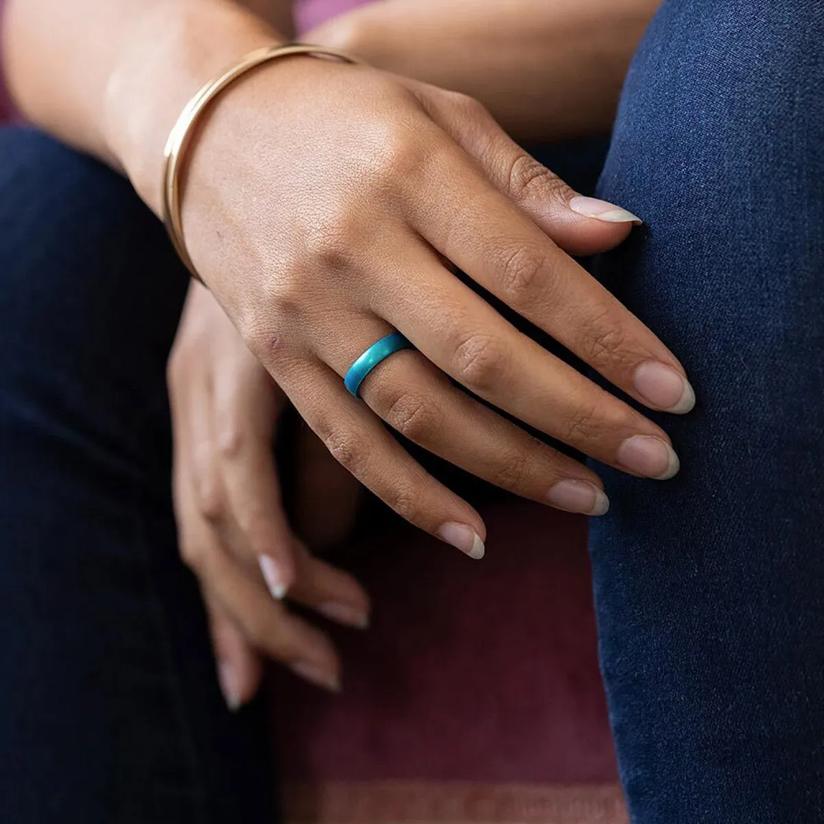 Enso Rings Thin Elements Series Silicone Ring - Copper