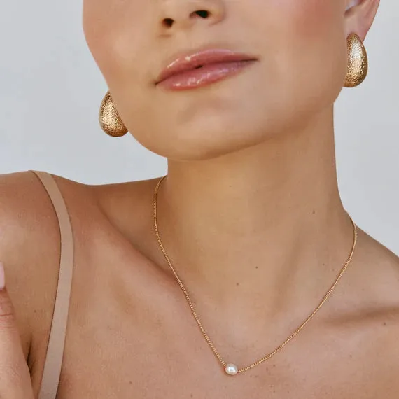 FAIRLEY - Mini Pearl Teardrop Necklace