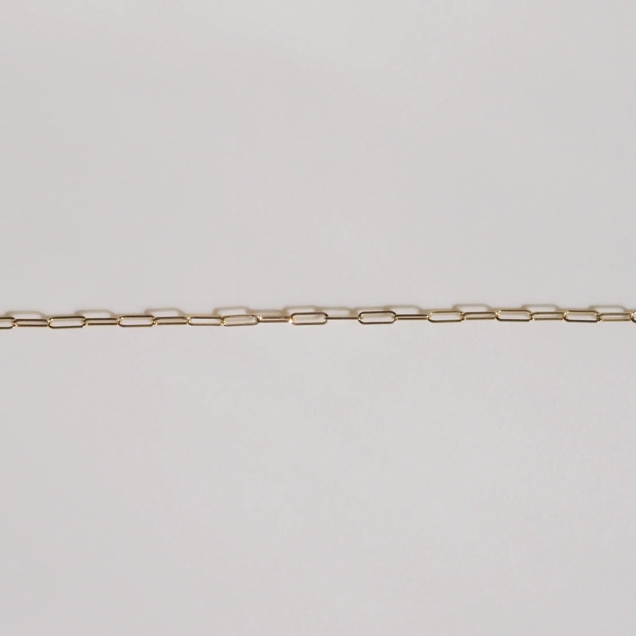 Fine Paper Link Necklace | Solid Gold Chain Necklace