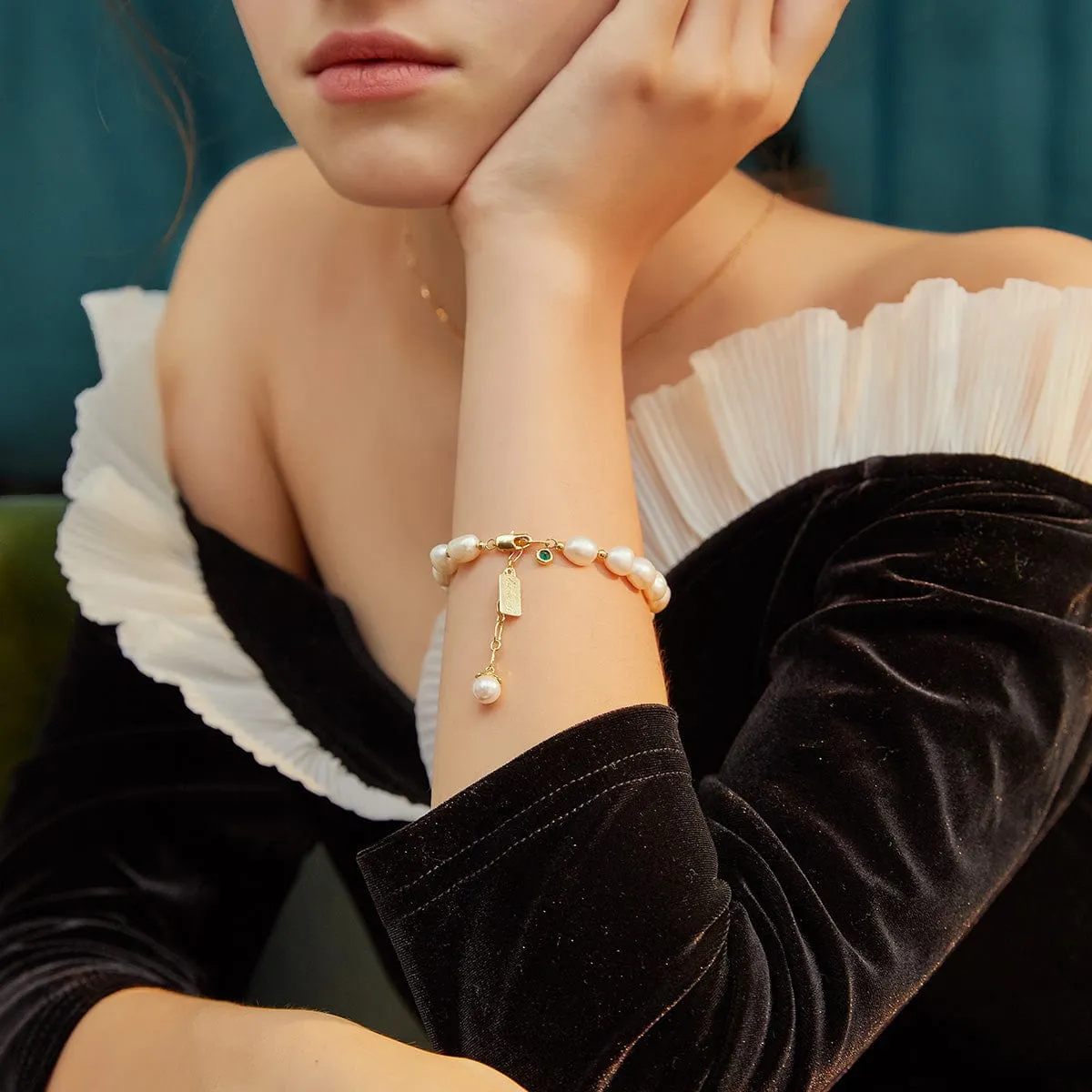 Freshwater Natural Pearl Bracelet 🌟